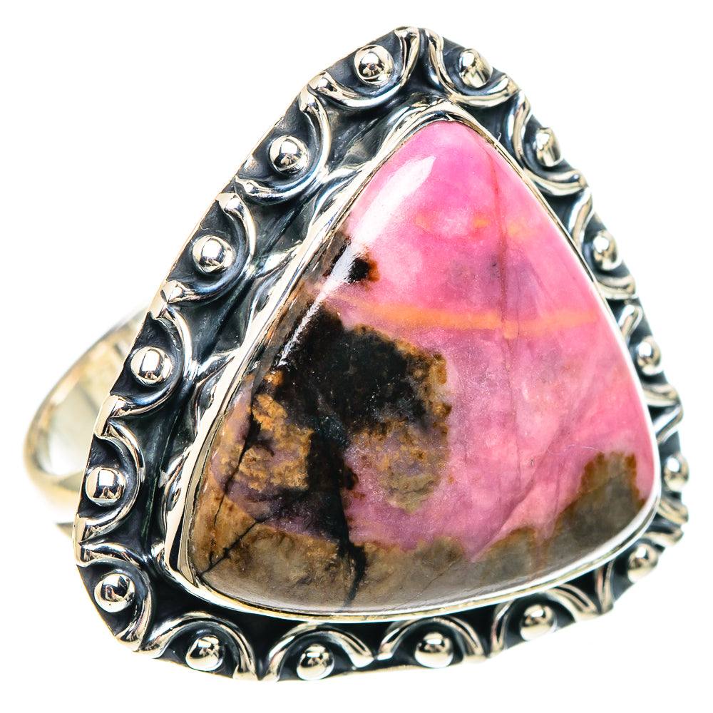 Rhodonite Rings handcrafted by Anasilvercos - RING93186