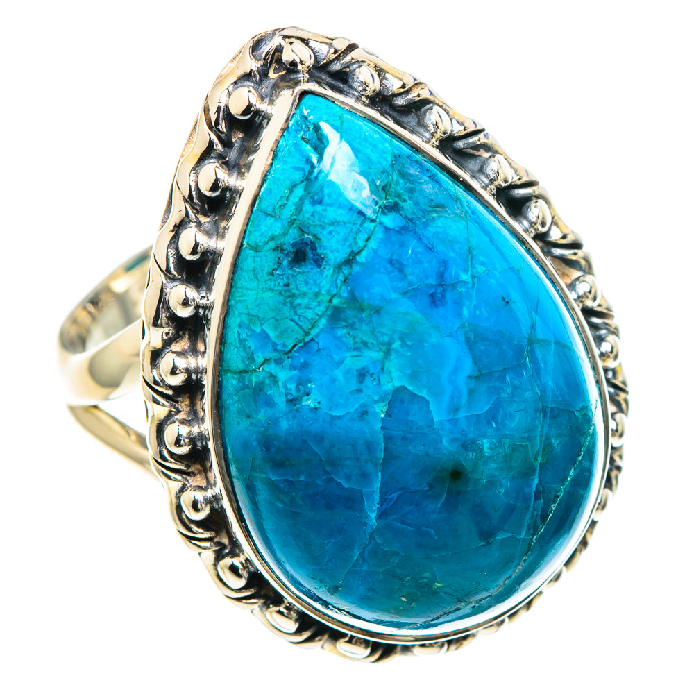 Chrysocolla Rings handcrafted by Anasilvercos - RING93206
