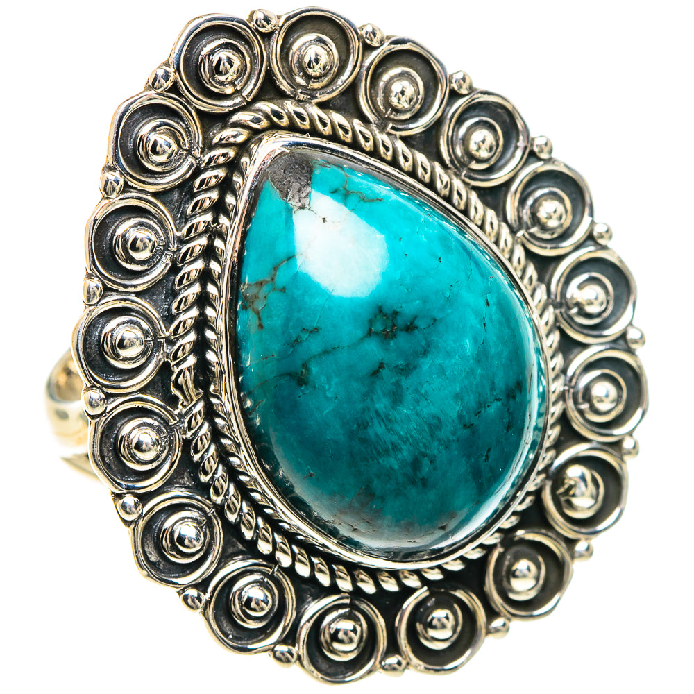 Chrysocolla Rings handcrafted by Anasilvercos - RING93209 - Photo 2