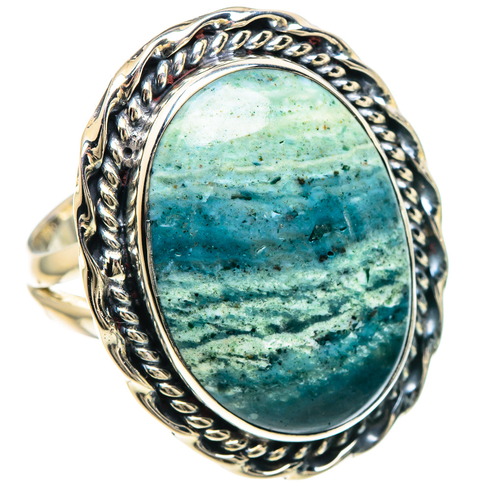 Ocean Jasper Rings handcrafted by Anasilvercos - RING93212