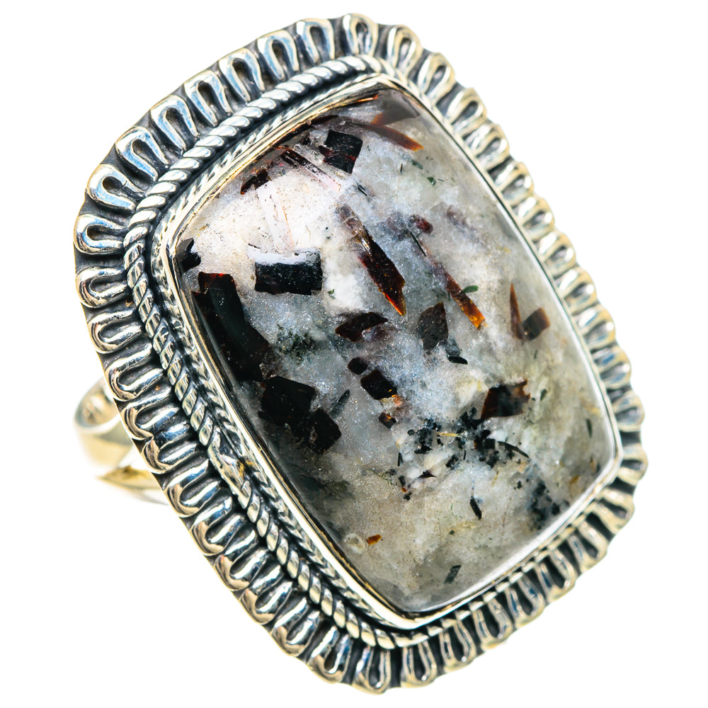 Astrophyllite Rings handcrafted by Anasilvercos - RING93214 - Photo 2