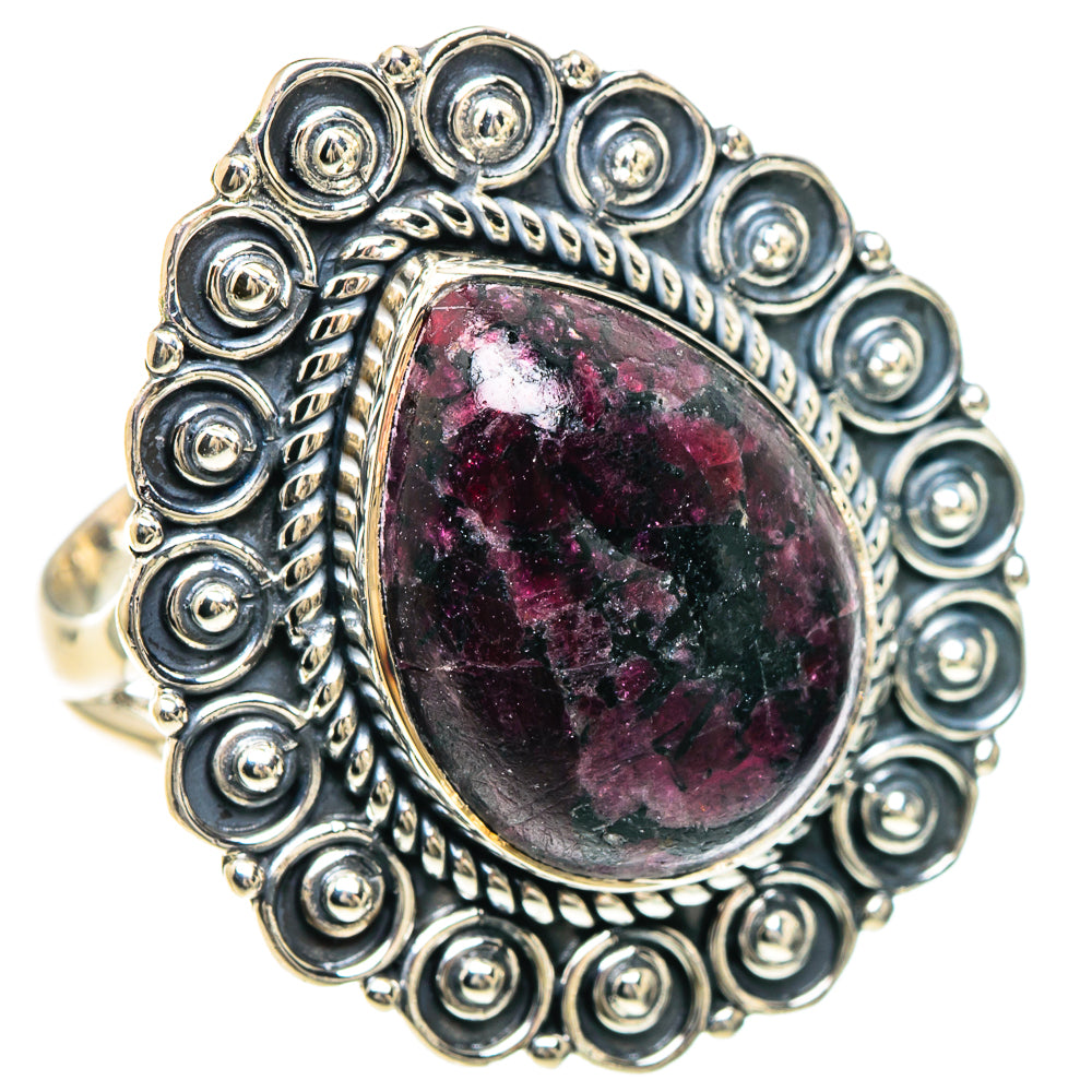 Russian Eudialyte Rings handcrafted by Anasilvercos - RING93220 - Photo 2
