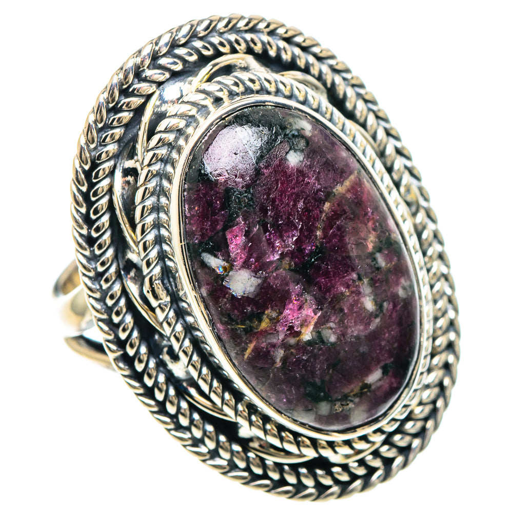 Russian Eudialyte Rings handcrafted by Anasilvercos - RING93221 - Photo 2