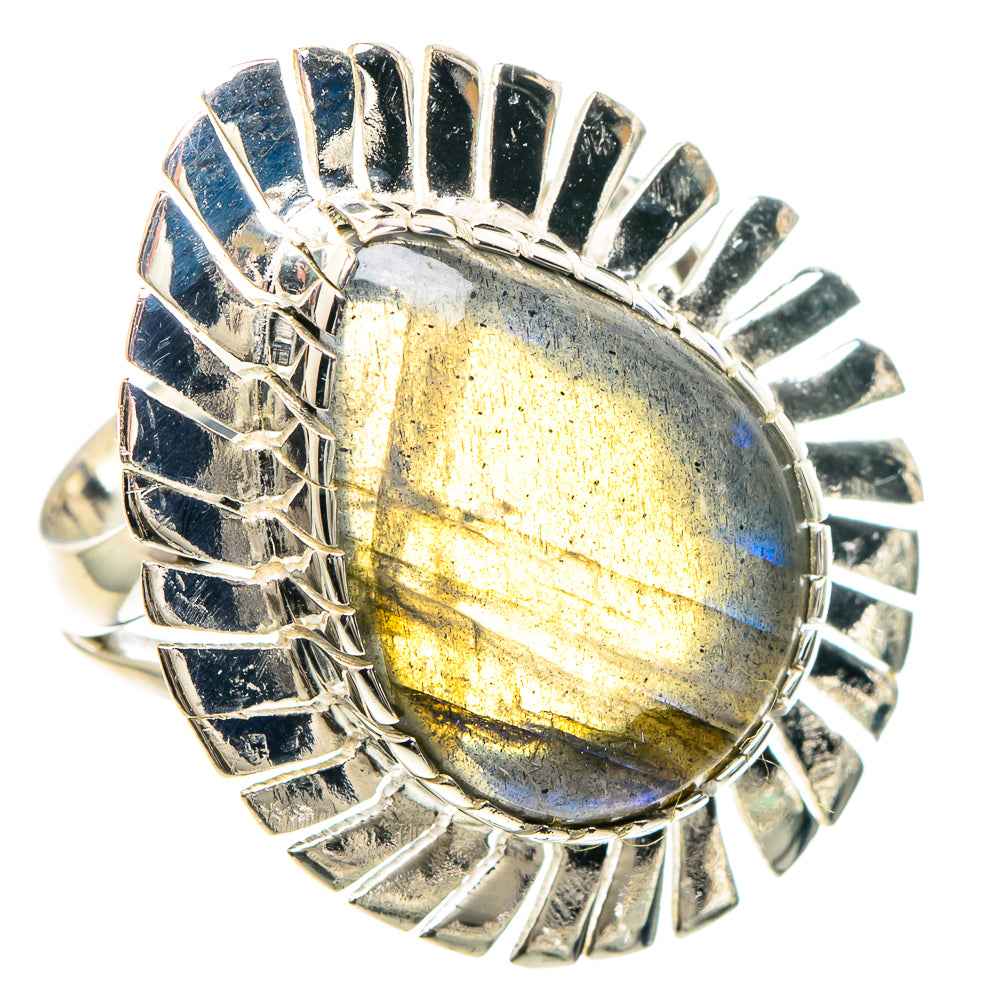Labradorite Rings handcrafted by Anasilvercos - RING93238 - Photo 2