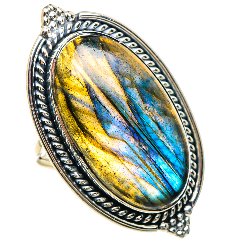 Labradorite Rings handcrafted by Anasilvercos - RING93241