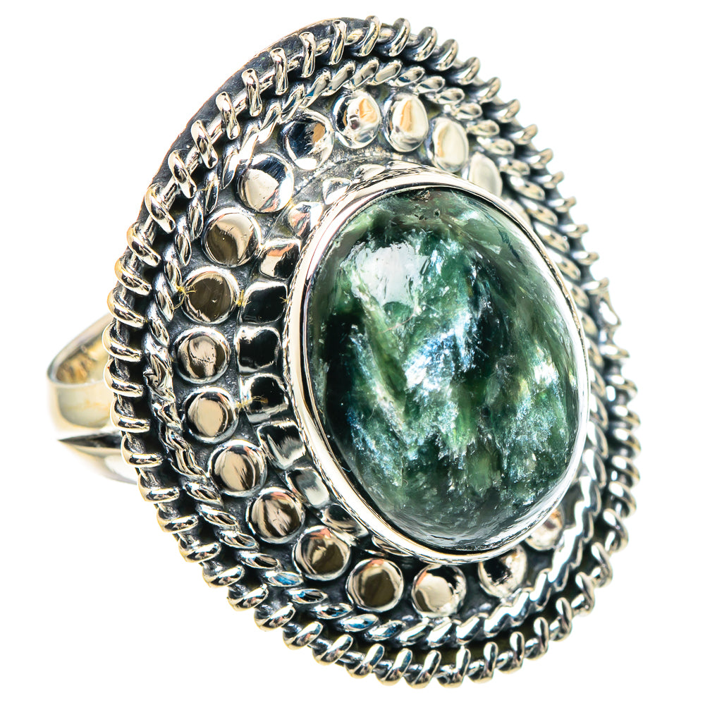 Seraphinite Rings handcrafted by Anasilvercos - RING93248