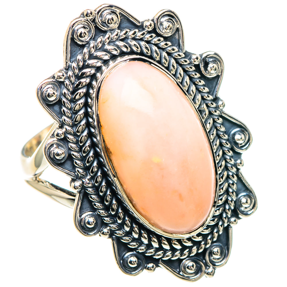 Pink Opal Rings handcrafted by Anasilvercos - RING93254
