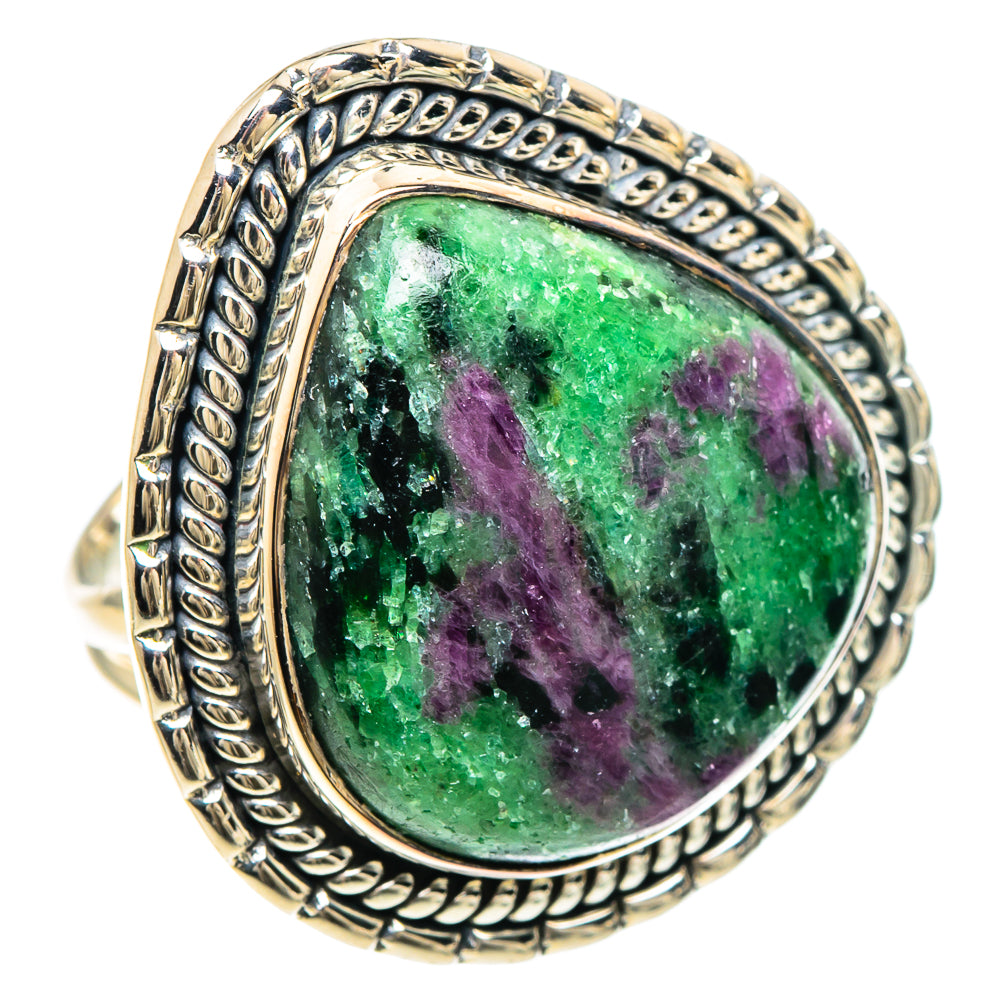 Ruby Zoisite Rings handcrafted by Anasilvercos - RING93270