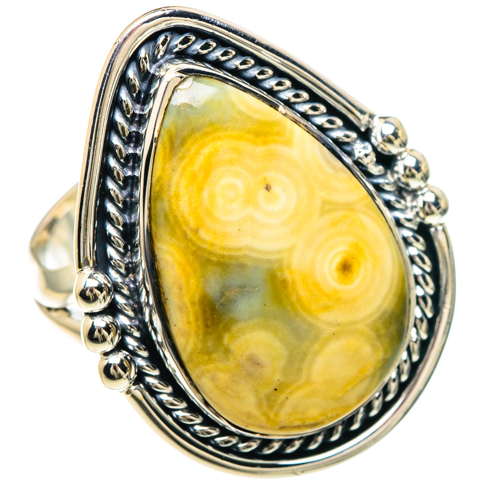 Ocean Jasper Rings handcrafted by Anasilvercos - RING93272