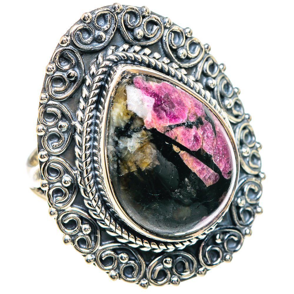 Rhodonite Rings handcrafted by Anasilvercos - RING93277 - Photo 2
