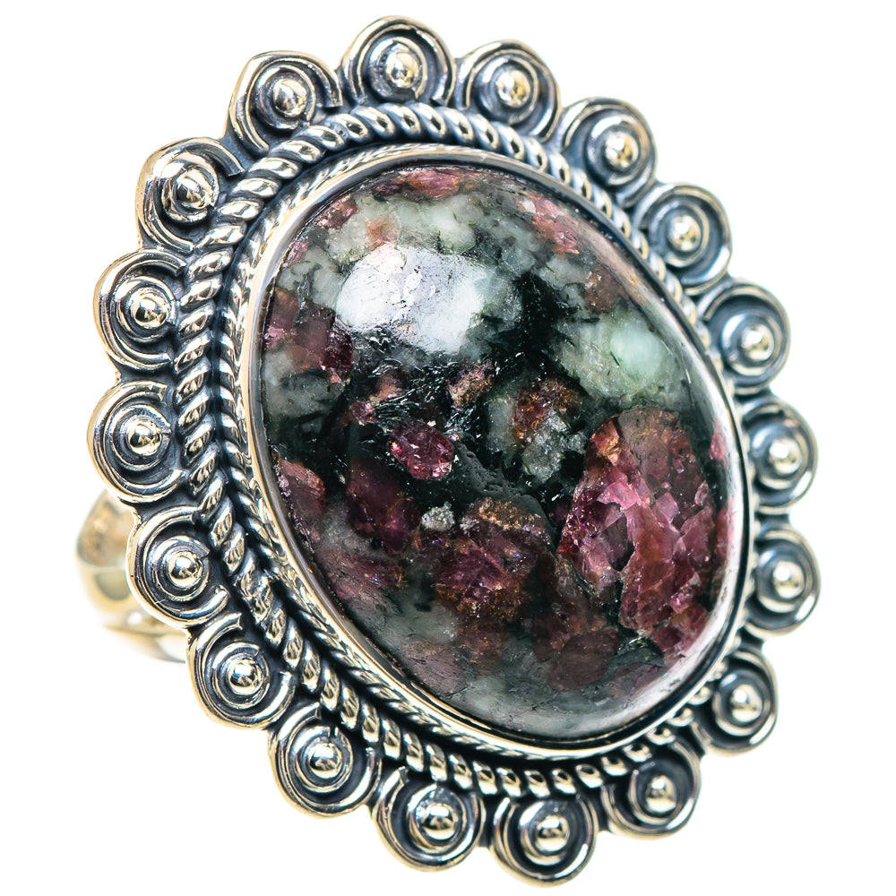 Russian Eudialyte Rings handcrafted by Anasilvercos - RING93279 - Photo 2