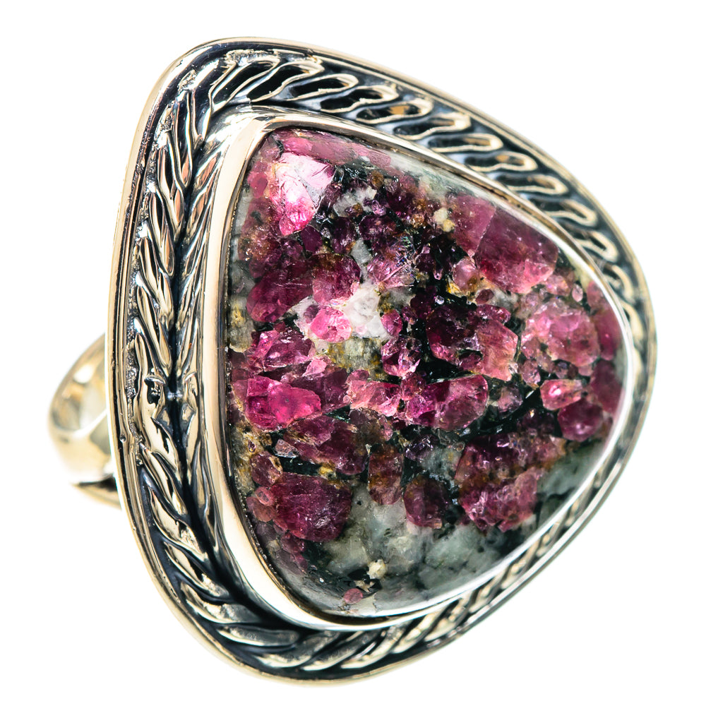 Russian Eudialyte Rings handcrafted by Anasilvercos - RING93280