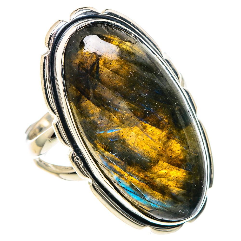 Labradorite Rings handcrafted by Anasilvercos - RING93286