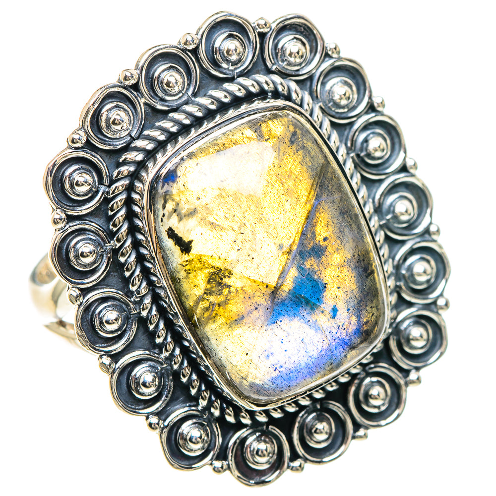 Labradorite Rings handcrafted by Anasilvercos - RING93287