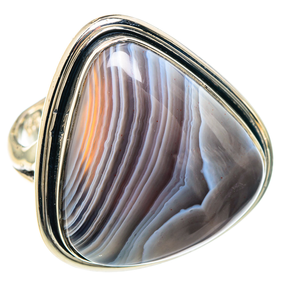 Botswana Agate Rings handcrafted by Anasilvercos - RING93291