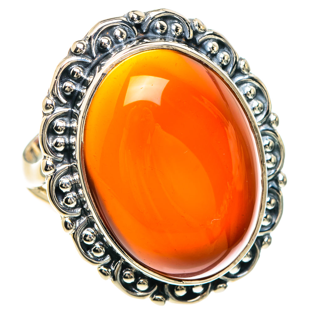 Carnelian Rings handcrafted by Anasilvercos - RING93297