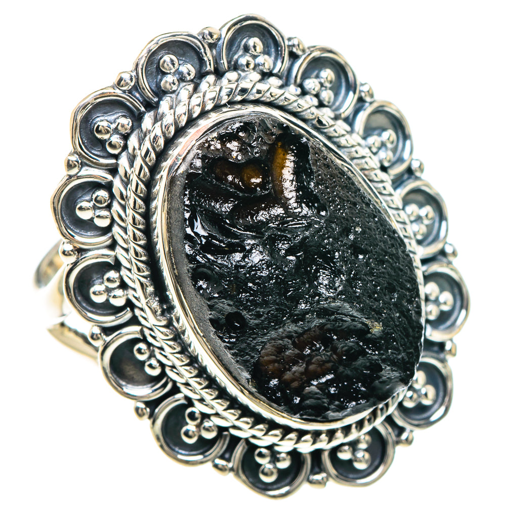 Tektite Rings handcrafted by Anasilvercos - RING93301 - Photo 2