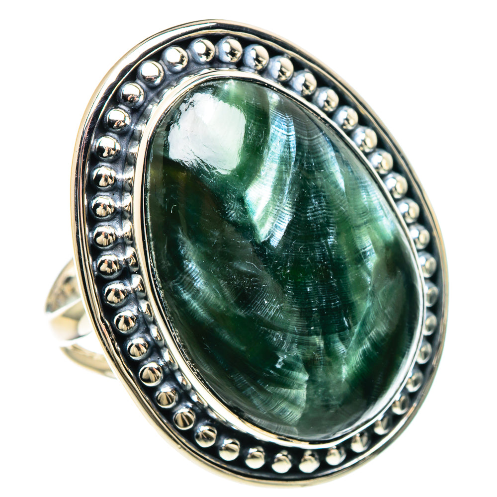 Seraphinite Rings handcrafted by Anasilvercos - RING93304