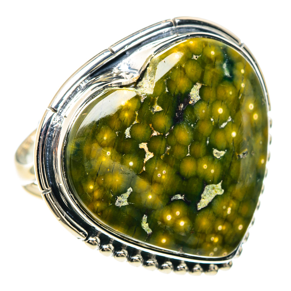 Ocean Jasper Rings handcrafted by Anasilvercos - RING93305