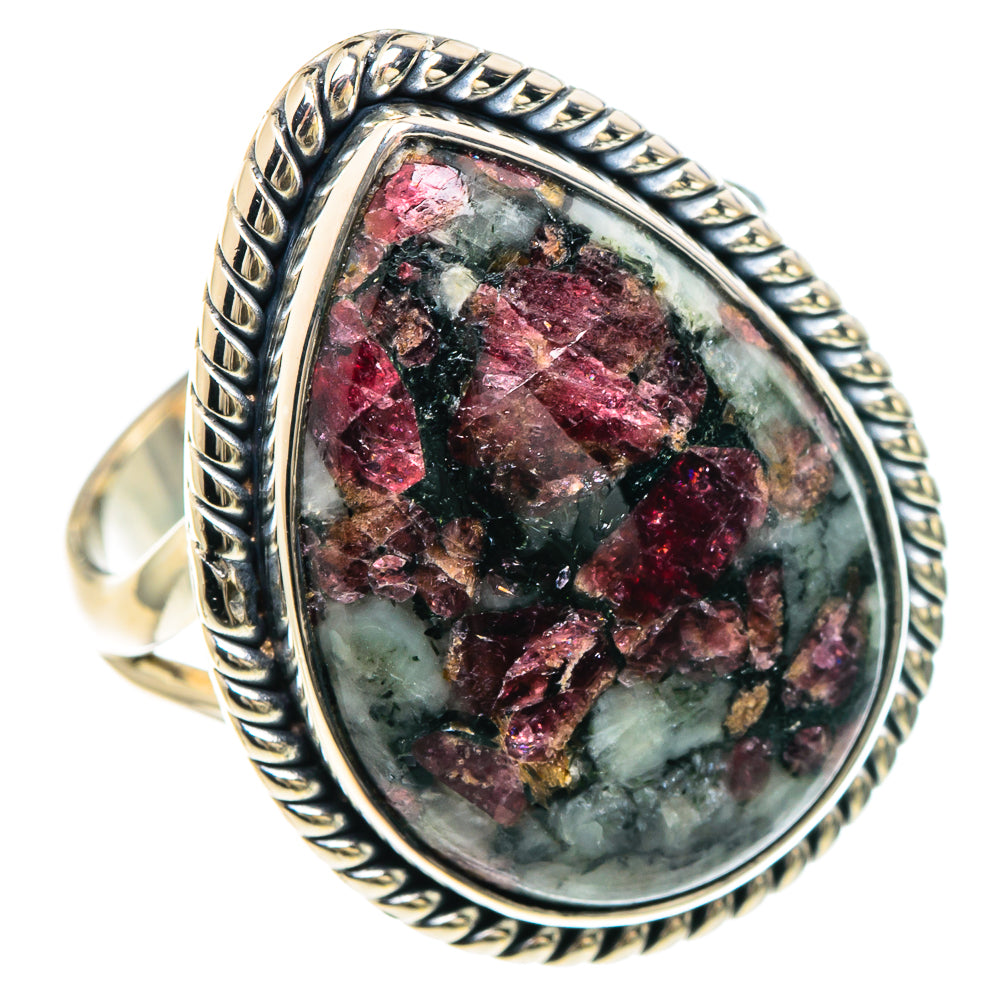 Russian Eudialyte Rings handcrafted by Anasilvercos - RING93317