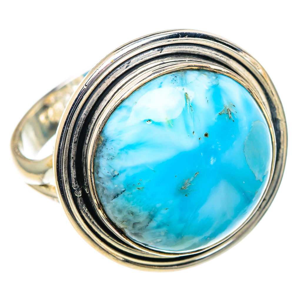 Larimar Rings handcrafted by Anasilvercos - RING93321