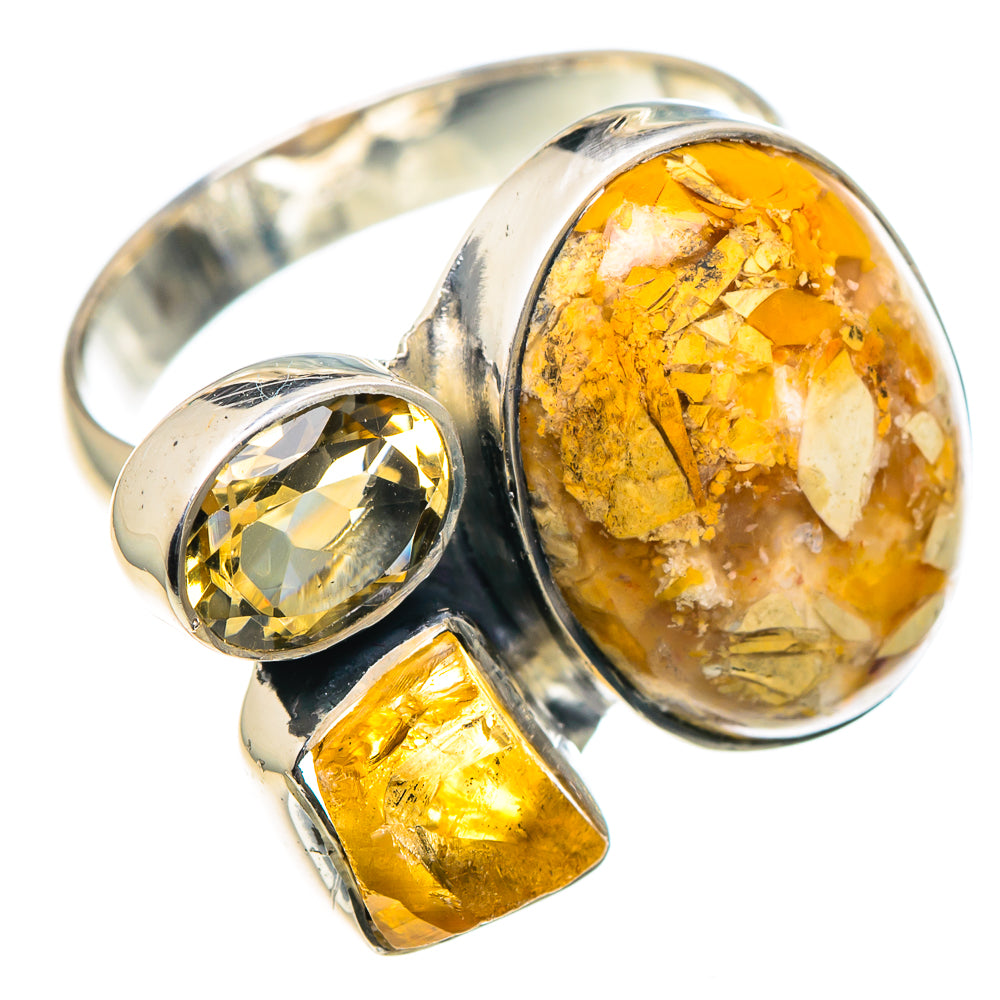Brecciated Mookaite Rings handcrafted by Anasilvercos - RING93328