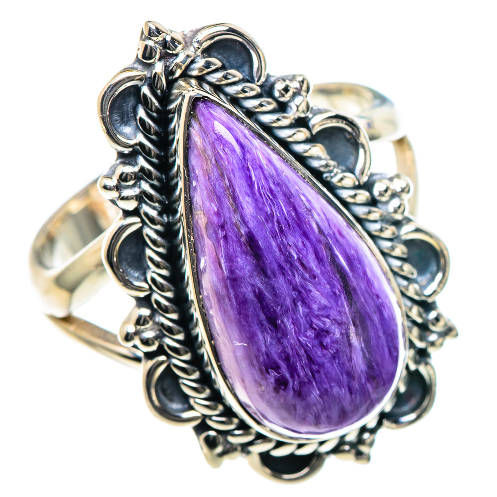 Charoite Rings handcrafted by Anasilvercos - RING93332