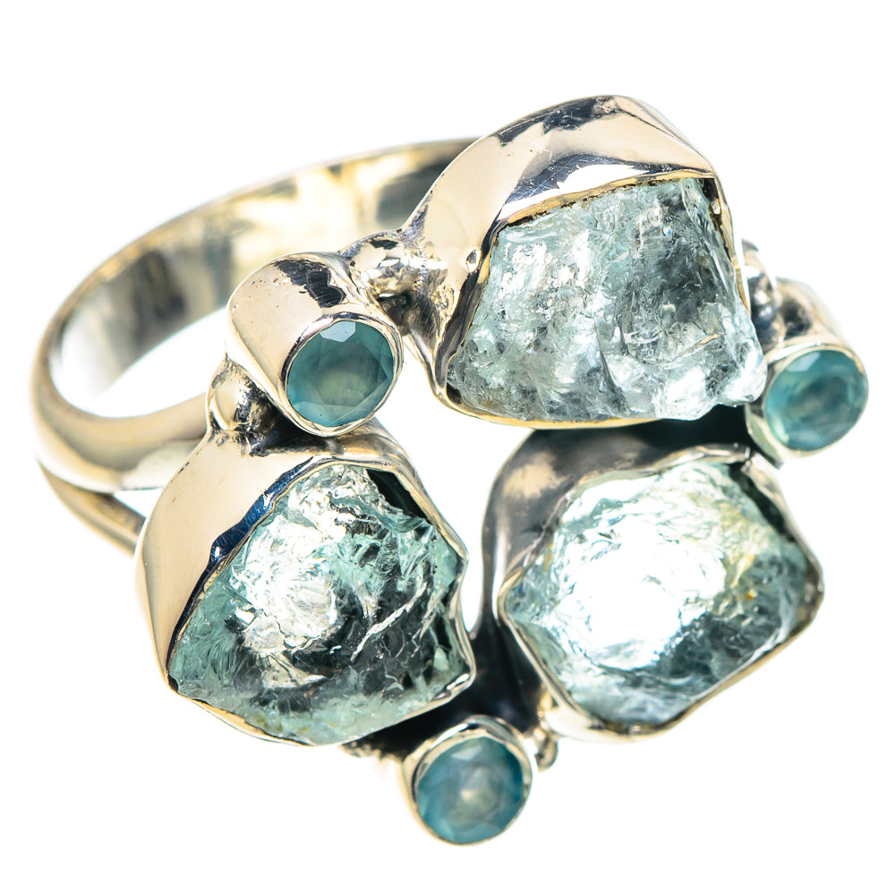 Aquamarine Rings handcrafted by Anasilvercos - RING93342