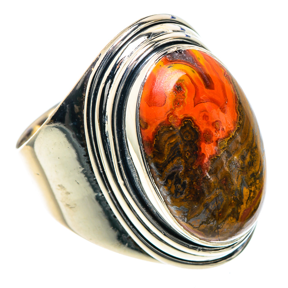 Crazy Lace Agate Rings handcrafted by Anasilvercos - RING93347