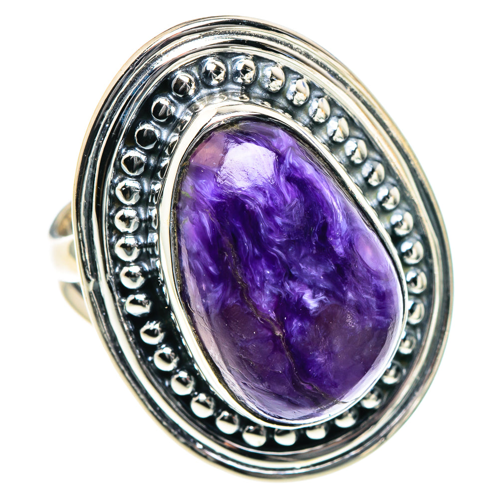 Charoite Rings handcrafted by Anasilvercos - RING93353