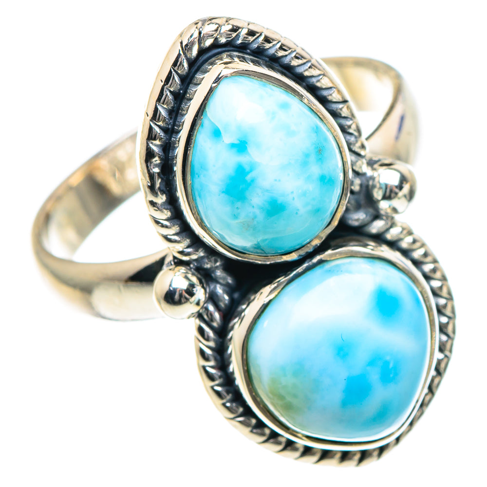 Larimar Rings handcrafted by Anasilvercos - RING93360