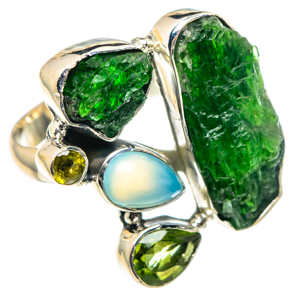 Chrome Diopside Rings handcrafted by Anasilvercos - RING93362
