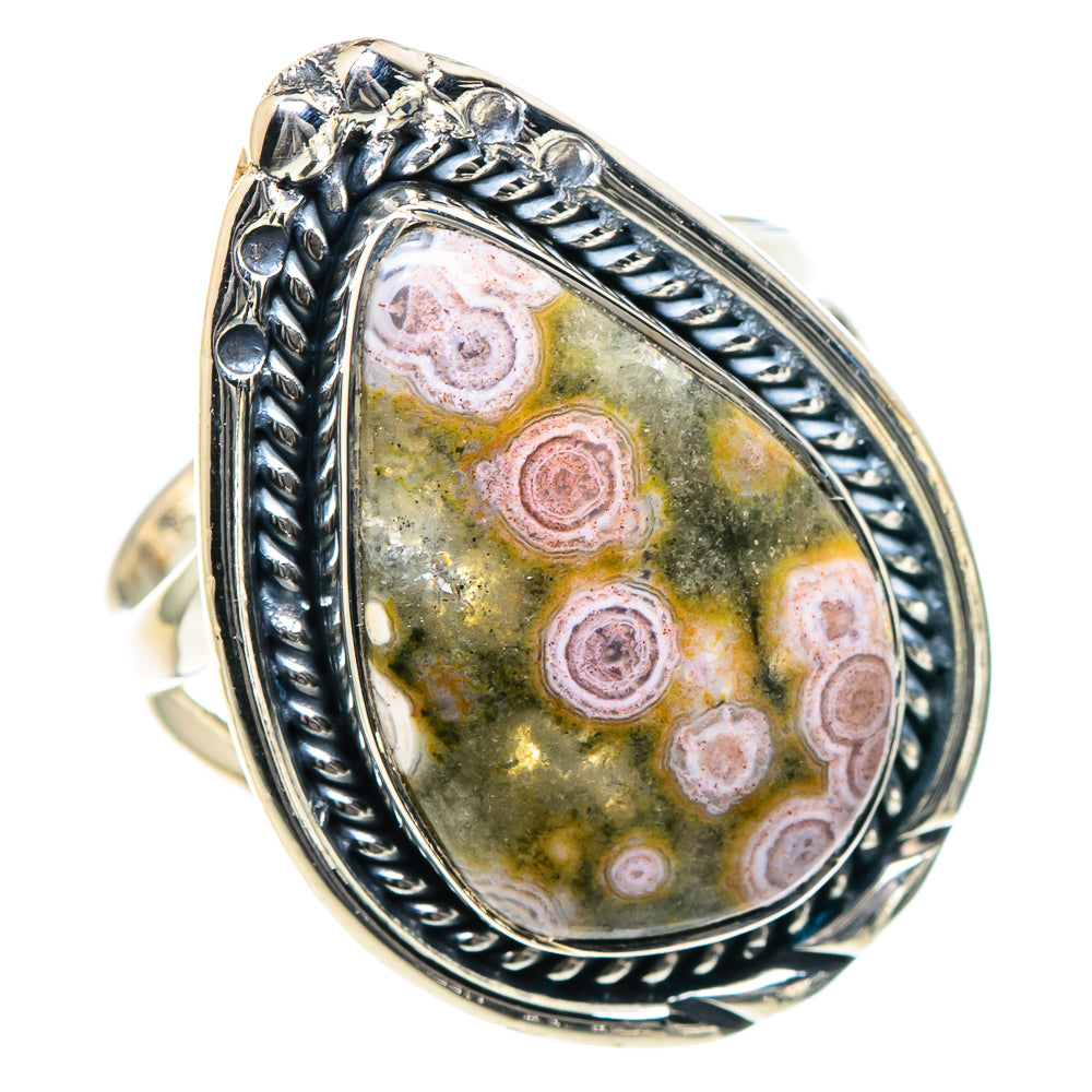 Ocean Jasper Rings handcrafted by Anasilvercos - RING93364