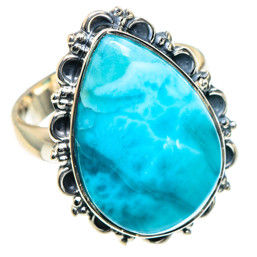 Larimar Rings handcrafted by Anasilvercos - RING93378