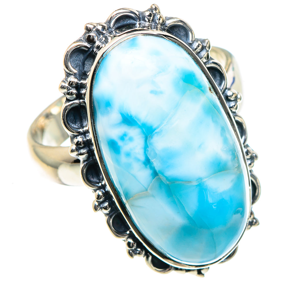 Larimar Rings handcrafted by Anasilvercos - RING93381