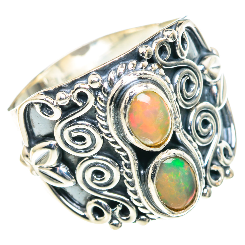 Ethiopian Opal Rings handcrafted by Anasilvercos - RING93395