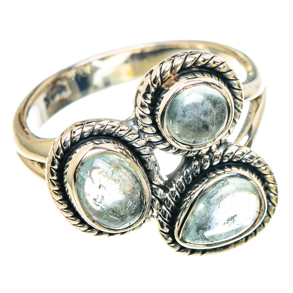Aquamarine Rings handcrafted by Anasilvercos - RING93398