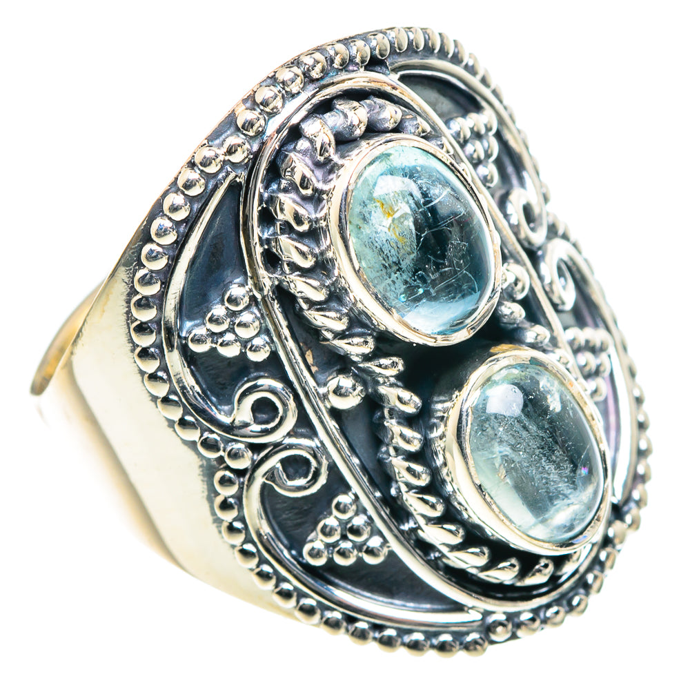 Aquamarine Rings handcrafted by Anasilvercos - RING93404