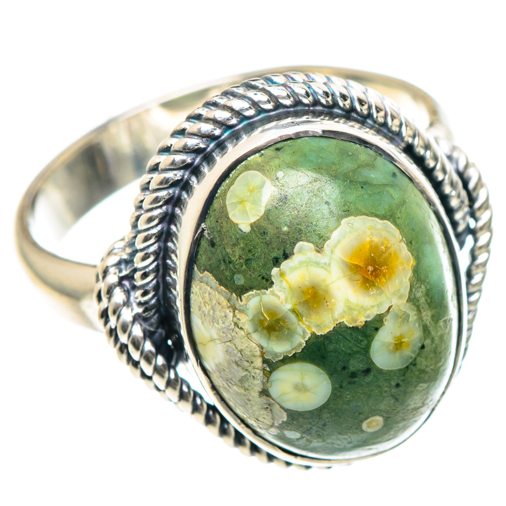 Ocean Jasper Rings handcrafted by Anasilvercos - RING93405