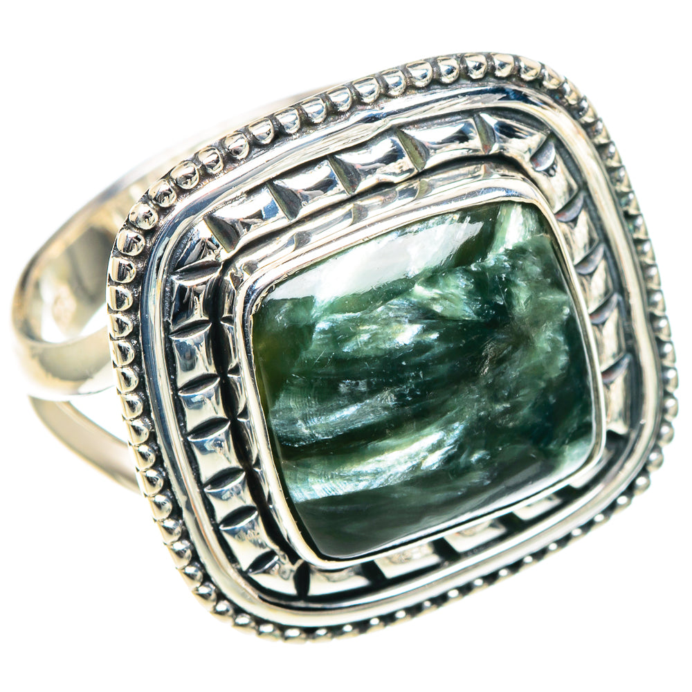 Seraphinite Rings handcrafted by Anasilvercos - RING93407