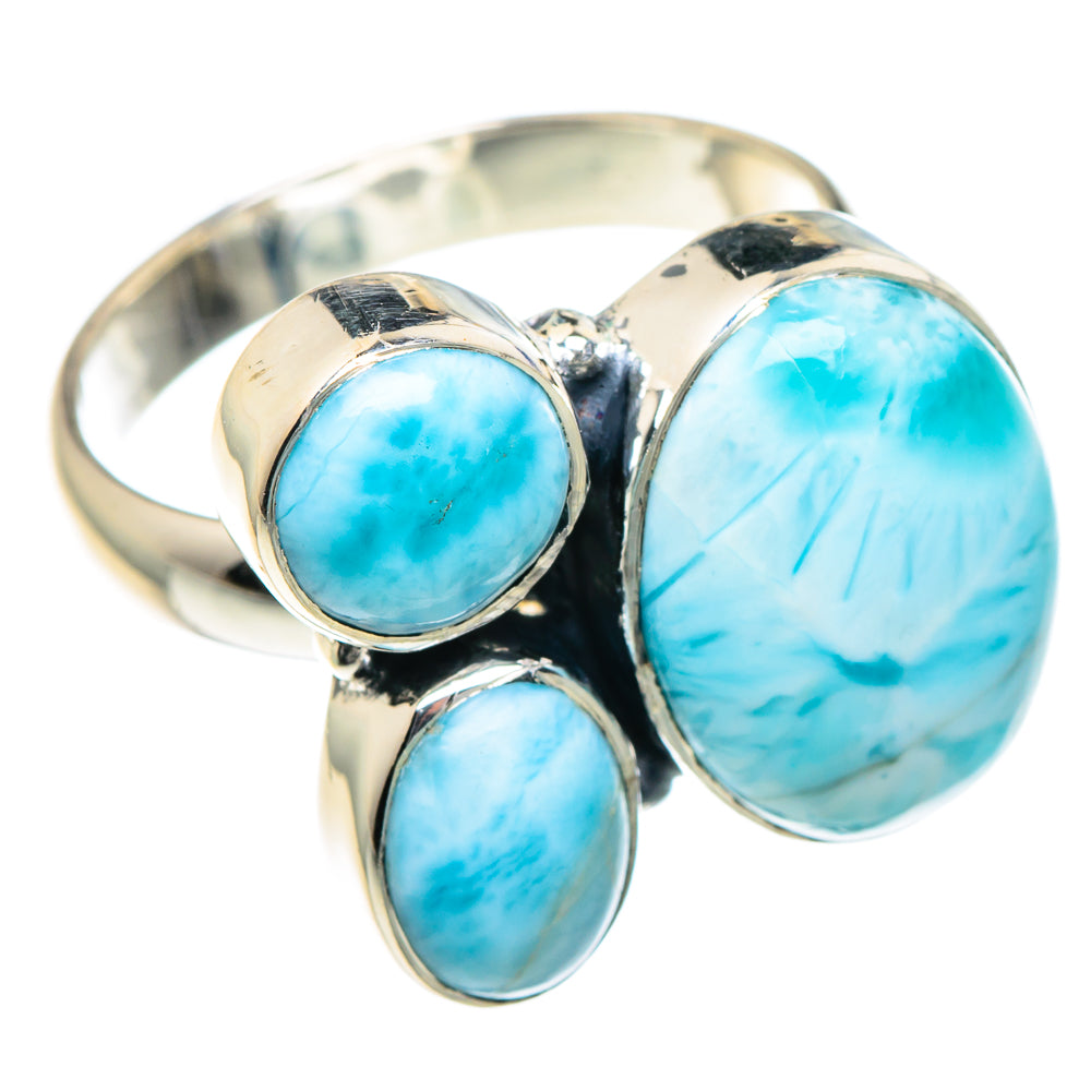 Larimar Rings handcrafted by Anasilvercos - RING93419