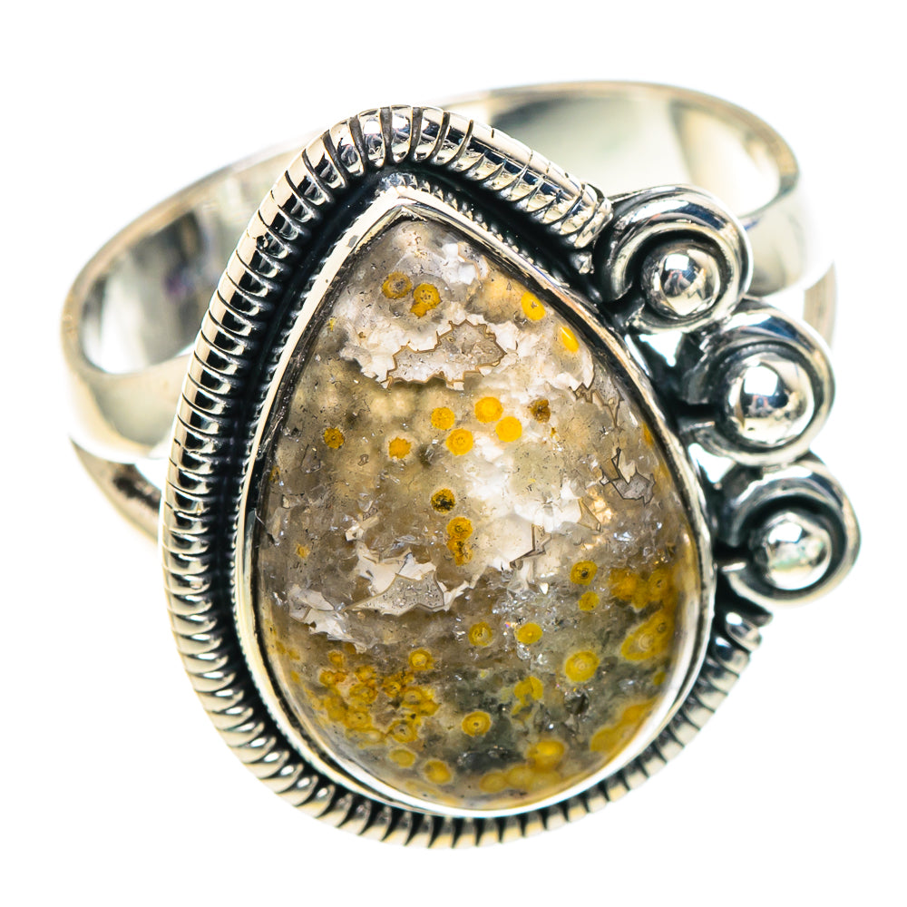 Ocean Jasper Rings handcrafted by Anasilvercos - RING93424 - Photo 2