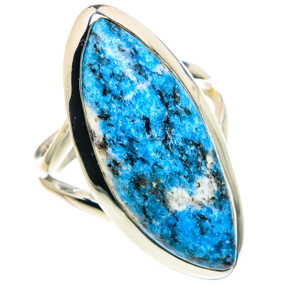 K2 Blue Azurite Rings handcrafted by Anasilvercos - RING93428