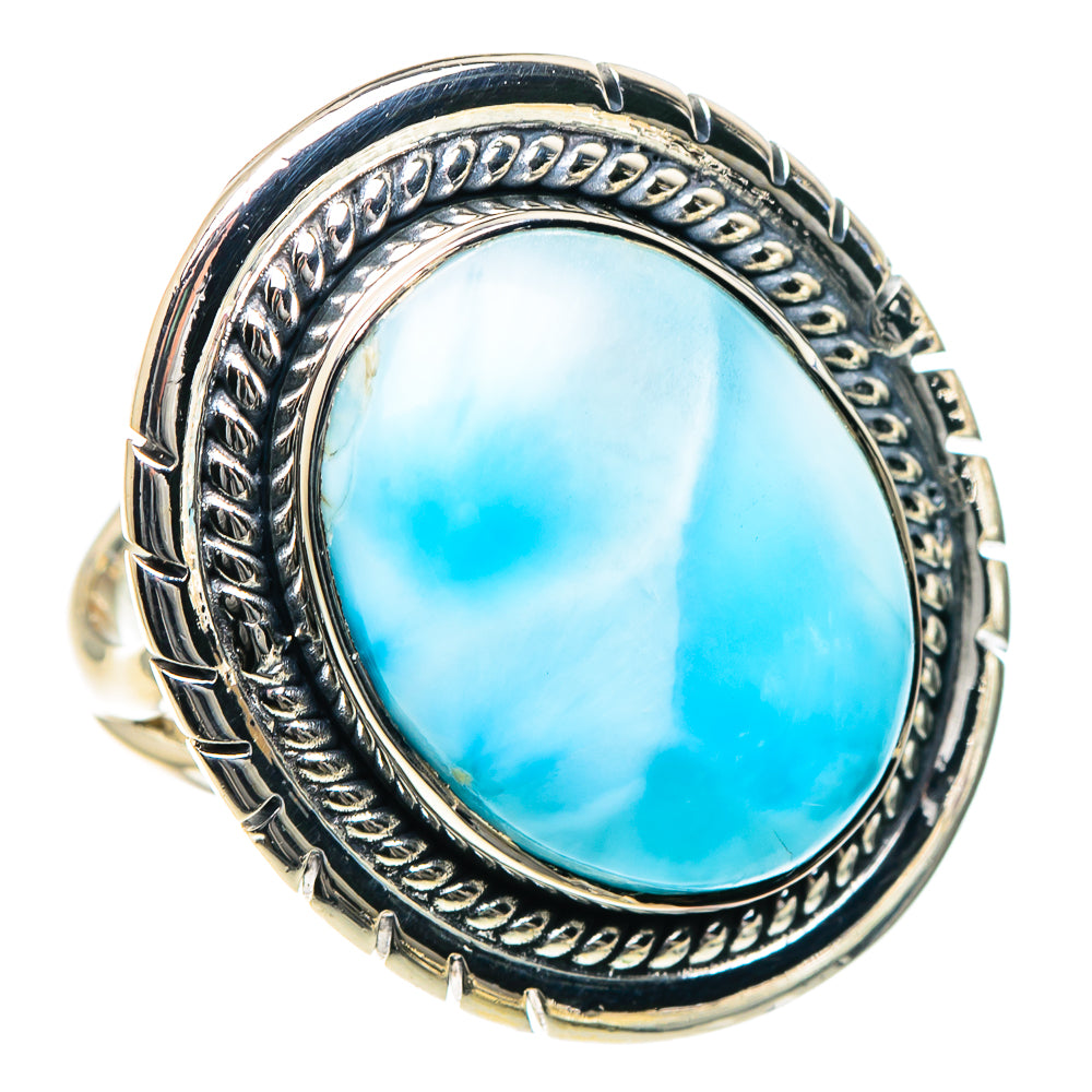 Larimar Rings handcrafted by Anasilvercos - RING93438