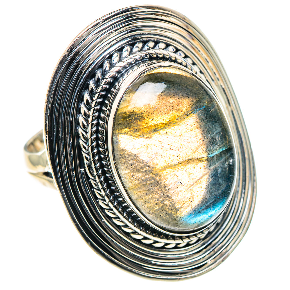 Labradorite Rings handcrafted by Anasilvercos - RING93440
