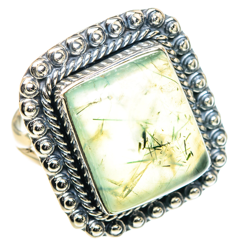 Prehnite Rings handcrafted by Anasilvercos - RING93443