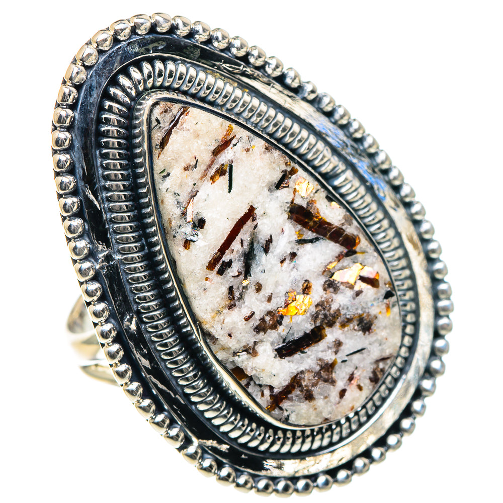 Astrophyllite Rings handcrafted by Anasilvercos - RING93450