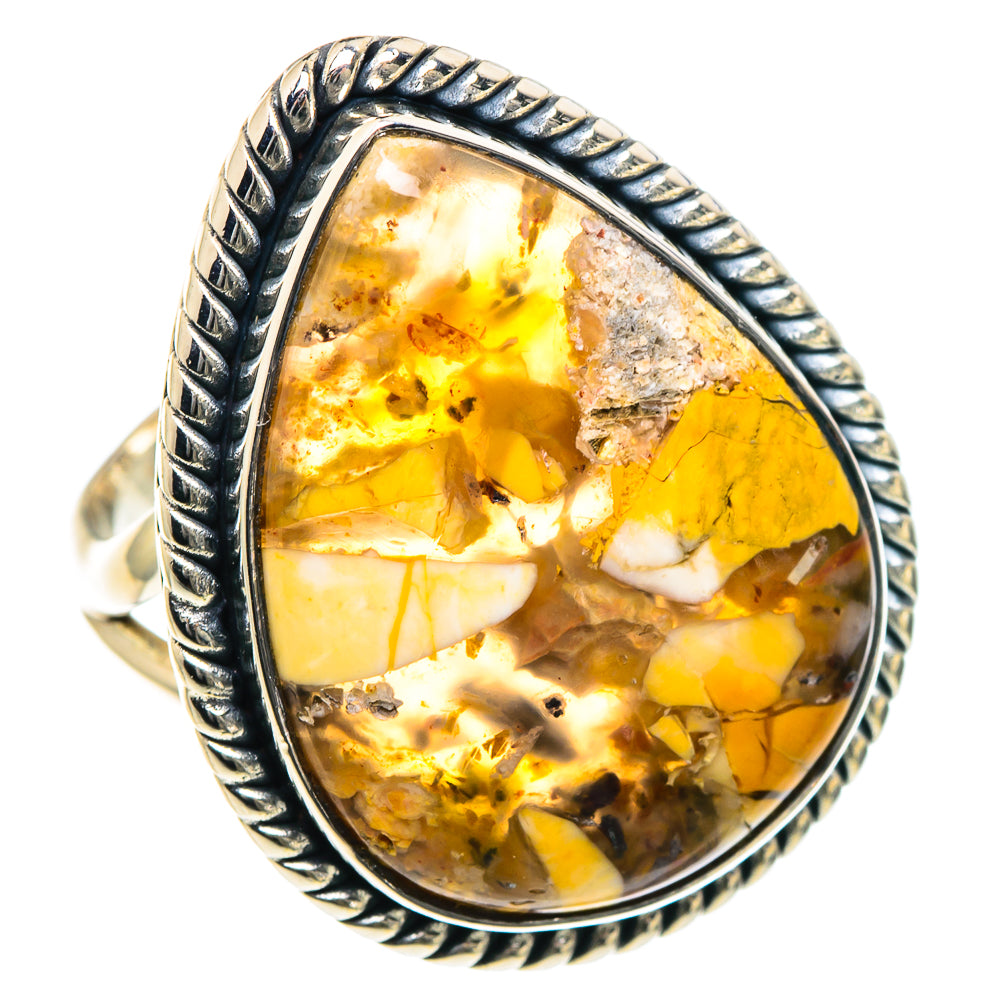 Brecciated Mookaite Rings handcrafted by Anasilvercos - RING93453