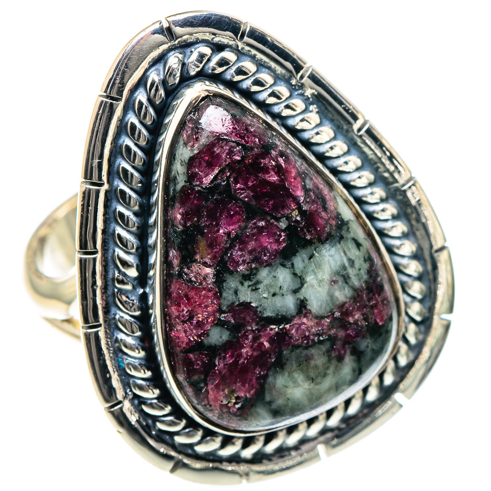 Russian Eudialyte Rings handcrafted by Anasilvercos - RING93457
