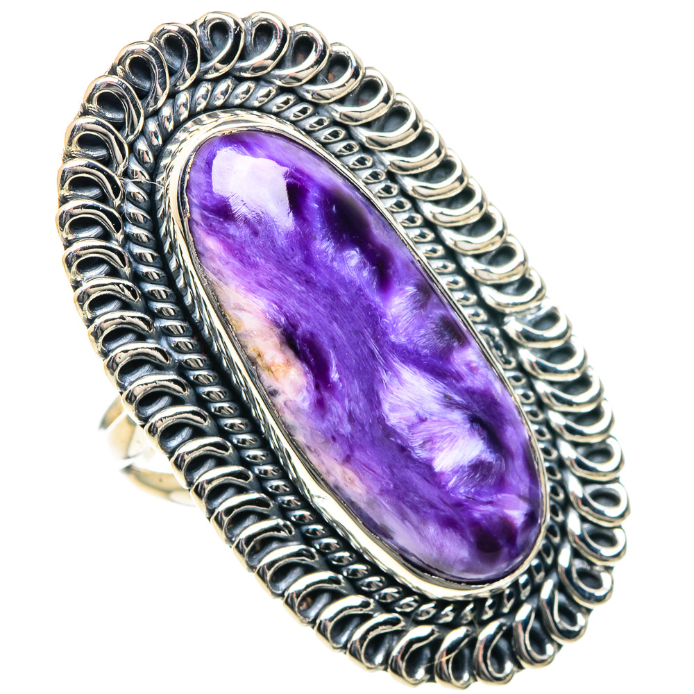 Charoite Rings handcrafted by Anasilvercos - RING93460